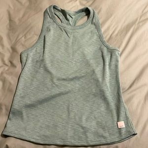 Vuori light green heather ribbed cotton tank